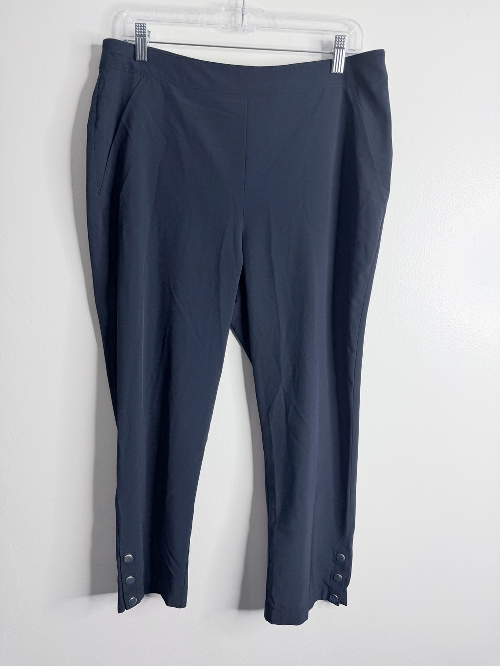 Chico’s Zenergy Neema Snap Button Detail Crop Pant Navy Size 8 Chico’s 1 Active